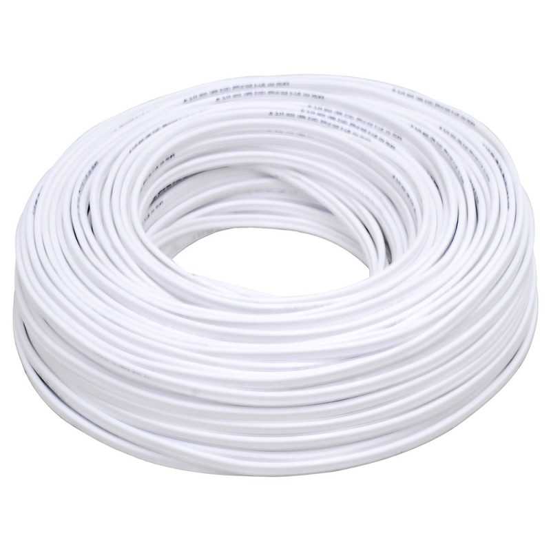 136929 Cable eléctrico POT 2 x 18 100 m color blanco Surtek 136929 SURTEK