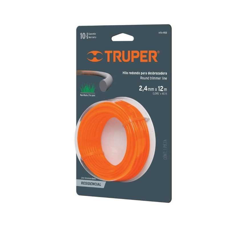 Hilo Redondo Para Desbrozadora, 12 M Largo, 2.4 Mm, Blister Tru
