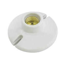 136664 Portalámpara redonda de porcelana para techo 4" Surtek 136664 SURTEK