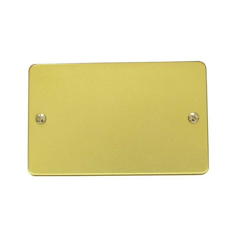 136610 Placa ciega de aluminio línea estándar color oro Surtek 136610 SURTEK