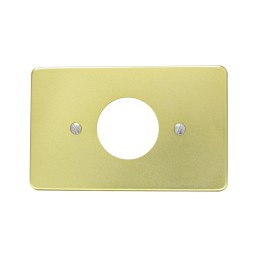 136608 Placa sencilla de aluminio línea estándar color oro Surtek 136608 SURTEK