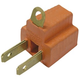 136450 Adaptador clavija de aterrizado a polarizado PVC 2 piezas Surtek 136450 SURTEK