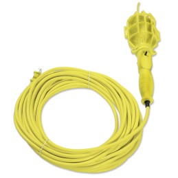 136095 Lámpara de taller con canastilla plástica color amarillo 15 m Surtek 136095 SURTEK