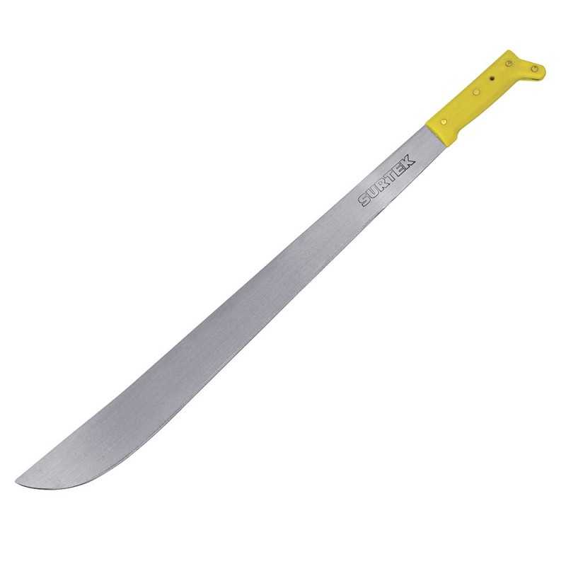 130503 Machete laminado con mango amarillo recto 18" Surtek 130503 SURTEK