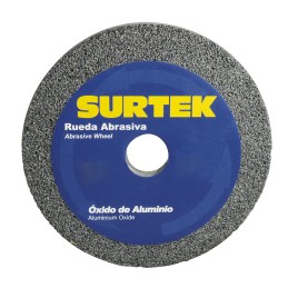 128011 Rueda abrasiva de óxido de aluminio grano 60 8" x 1" Surtek 128011 SURTEK