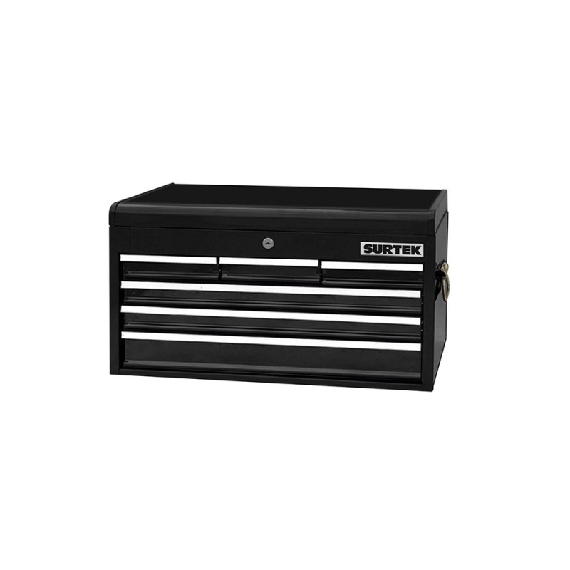 125115 Gabinete móvil color negro superior 6 gavetas 26" Surtek 125115 SURTEK