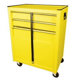 125100 Gabinete móvil color amarillo 3 gavetas 26" Surtek 125100 SURTEK