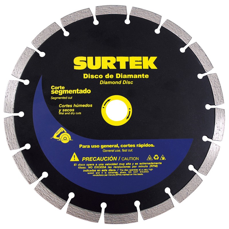 123471 Disco de diamante segmentado 4" Surtek 123471 SURTEK