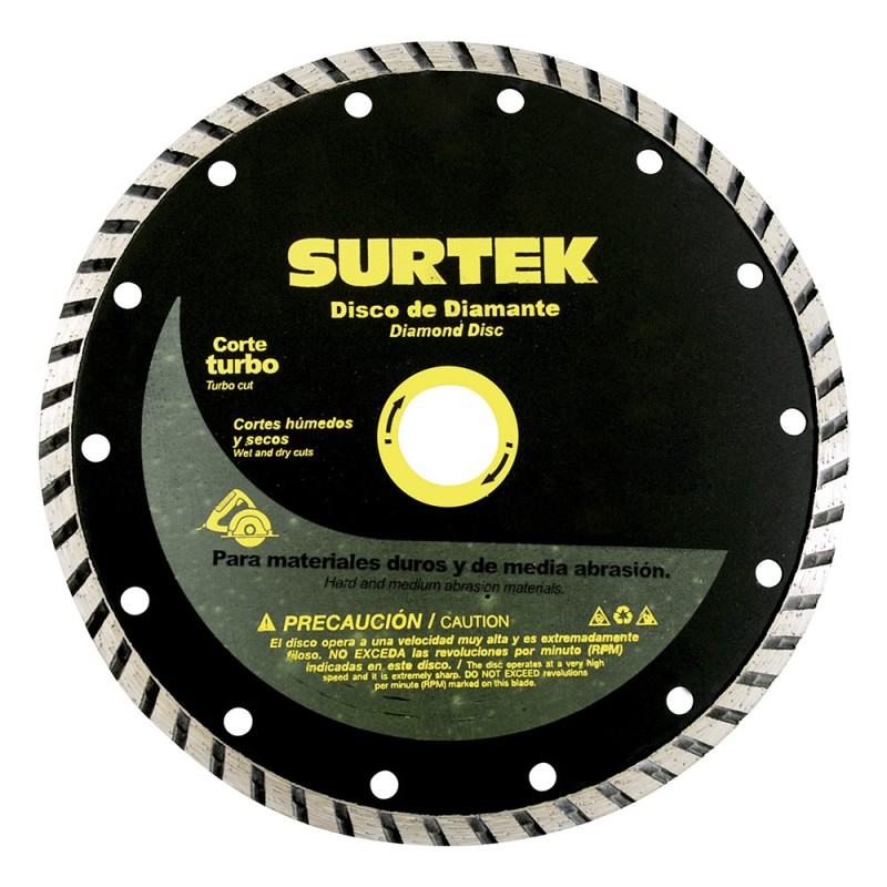 123470 Disco de diamante turbo 4" Surtek 123470 SURTEK