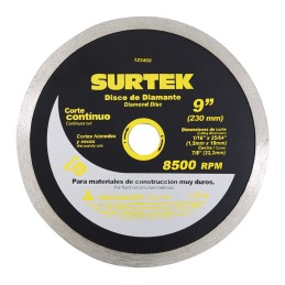 123469 Disco de diamante continuo 9" Surtek 123469 SURTEK