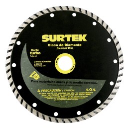 123464 Disco de diamante turbo 7" Surtek 123464 SURTEK