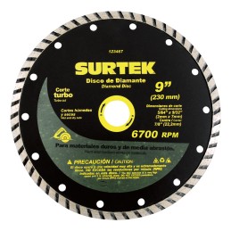 123462 Disco de diamante segmentado 4-1/2" Surtek 123462 SURTEK