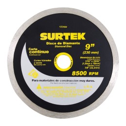 123460 Disco de diamante continuo 4-1/2" Surtek 123460 SURTEK