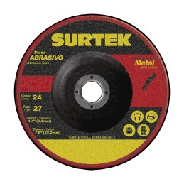 123322 Disco abrasivo tipo 27 para metal 9" x 1/4" Surtek 123322 SURTEK