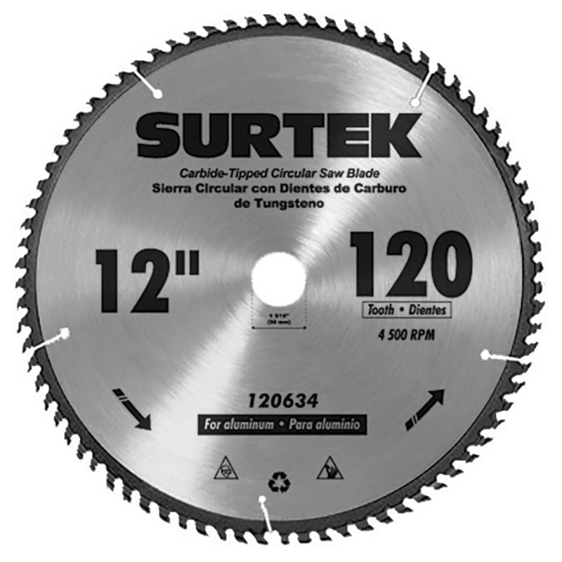 120653 Disco para sierra circular para corte madera 100 dientes 16" Surtek 120653 SURTEK