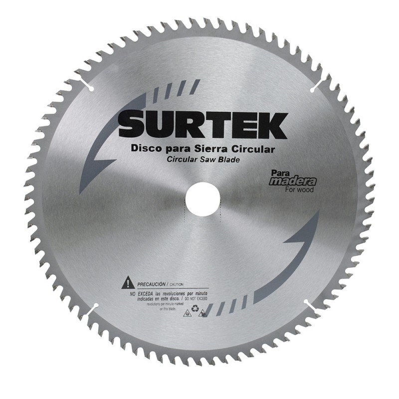 120641 Disco para sierra circular para corte madera 60 dientes 14" Surtek 120641 SURTEK