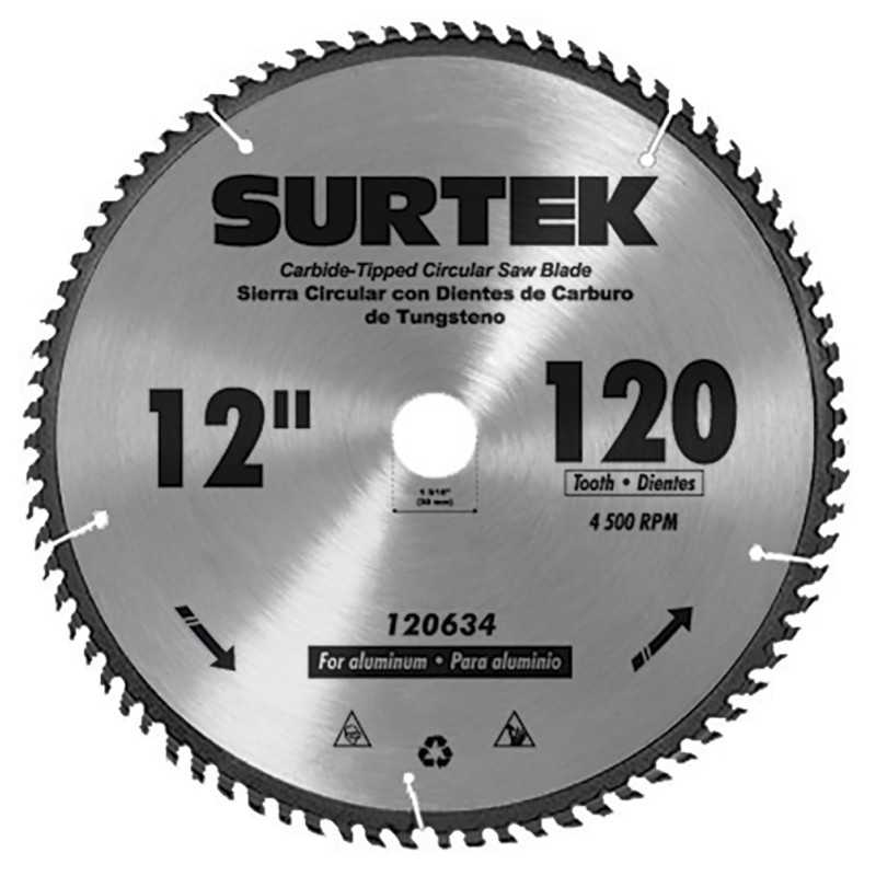 120622 Disco para sierra circular para corte madera 60 dientes 10" Surtek 120622 SURTEK