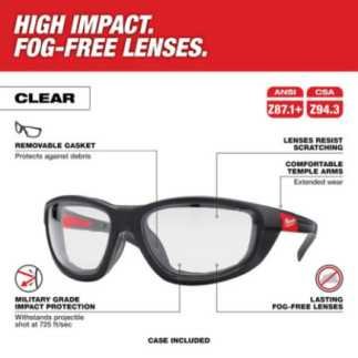 Lentes de Seguridad  Transparentes MILWAUKEE AMIL48732041