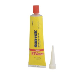 113459 Silicón para alta temperatura color rojo en tubo 70 gr Surtek 113459 SURTEK