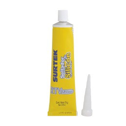 113457 Silicón para alta temperatura color aluminio en tubo 70 gr Surtek 113457 SURTEK