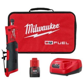 Rectificadora Recta M12 Milwaukee 2486-22 Kit 2 Bat