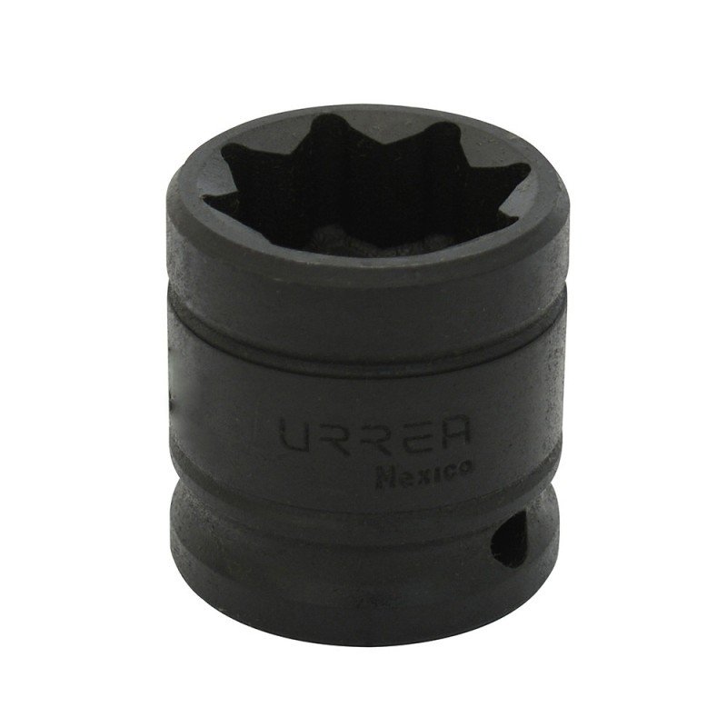 7434S Dado de impacto cuadro de 1/2" 8 puntas en pulgadas 1-1/16" Urrea 7434S URREA