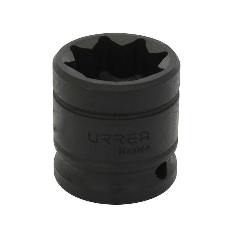 7422S Dado de impacto cuadro de 1/2" 8 puntas en pulgadas 11/16" Urrea 7422S URREA