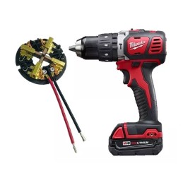 Carbones Taladro Milwaukee M18 2607-20 2606-20 MILWAUKEE 22222602 22222602 MILWAUKEE REFACCIONES