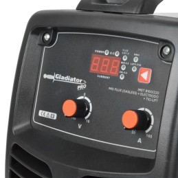 Soldadora Inversora Multiprocesos MIG, TIG, Electr 160 Amp 120 V GLADIATOR IMET8160/120