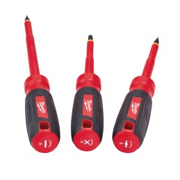 Desarmadores Insulados 1,000 V 3 piezas MILWAUKEE 48222202