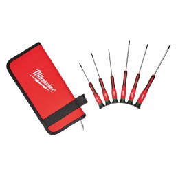 Desarmadores de Precisión Torx estuche 6 piezas MILWAUKEE 48222610