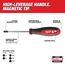 Desarmadores 6 piezas MILWAUKEE 48222706