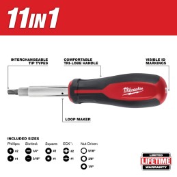 Desarmador Multipunta ECX 11 en 1 MILWAUKEE 48222760