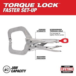 Pinzas de presión torque Lock mordaza C 6" MILWAUKEE 48223532