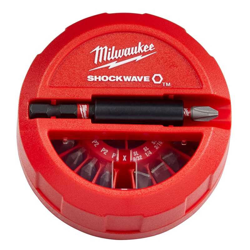 Puntas de Impacto Shockwave 22 piezas estuche circular MILWAUKEE 48324011