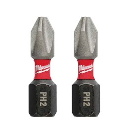 Puntas de Impacto phillips No2 x 1" 2 piezas MILWAUKEE 48324412