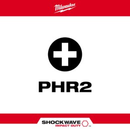 Puntas de Impacto phillips R No2 x 1" 2 piezas MILWAUKEE 48324444