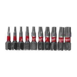 Puntas de Impacto torx de seguridad 1" 10 piezas variado MILWAUKEE 48324618