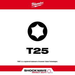 Punta de Impacto torx t 25 x 2" MILWAUKEE 48324785