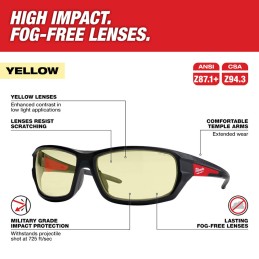 Lentes de Seguridad Amarillos MILWAUKEE AMIL48732120