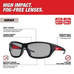 Lentes de Seguridad de Alto Rendimiento Grises AMIL48732125