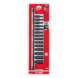 SHOCKWAVE Impact Duty 1/4 Drive Metric Deep 6 Point Socket Set ( AMIL49667003