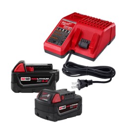 Rotomartillo 1/2" 18 V Fuel + 2 baterías 5 A + estuche + dados Milwaukee P324-2904