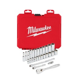 Rotomartillo 1/2" 18 V Fuel + 2 baterías 5 A + estuche + dados Milwaukee P324-2904