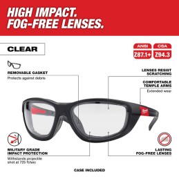 Lentes de Seguridad Alto Rendimiento Transparentes MILWAUKEE AMIL48732040