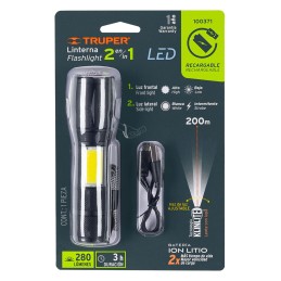 Linterna LED 2 en 1 280...