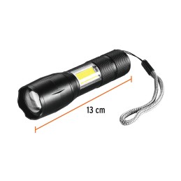 Linterna LED 2 en 1 280 lúmenes + cable usb TRUPER TRUP-1003