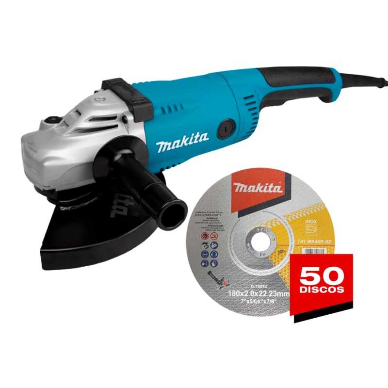 Combo Esmeriladora 7 GA7020 + 50 discos MAKITA D75574