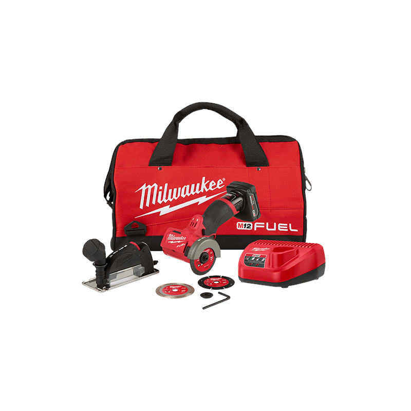 Mini Esmeril Compacta 3" M12 Fuel Kit Milwaukee 2522-21XC