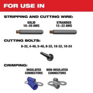 Pinzas pelacables crimpeadora multiusos  MILWAUKEE 48226579